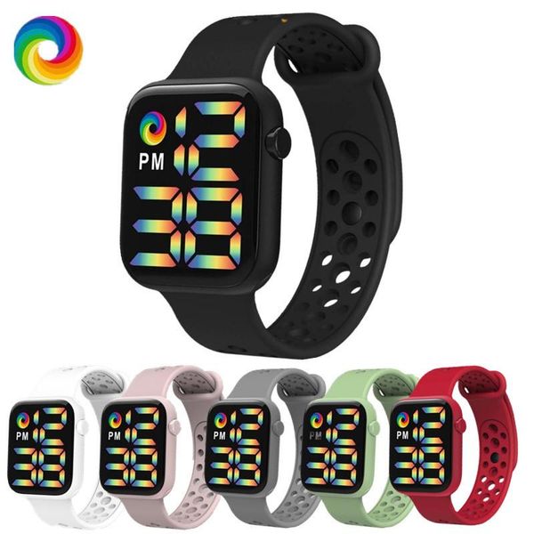 wristwatches fashion women watches 2021 led wrist watch for ladies sports silicone strap electronic digital girls clock, Slivery;brown
wristwatches fashion women watches 2021 led wrist watch for ladies sports silicone strap electronic digital girls clock, Slivery;brown