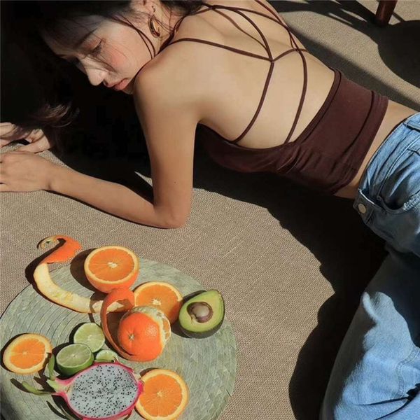 Women's Tanks & Camis Sexy Backless Tank Tops Women Bandage Crop Top Cami Female Camisole Criss Cross Elasticity Slim Sleeveless Croppe, White
Women's Tanks & Camis Sexy Backless Tank Tops Women Bandage Crop Top Cami Female Camisole Criss Cross Elasticity Slim Sleeveless Croppe, White