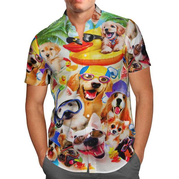 men's casual shirts funny dogs 3d printed beach hawaiian 2021 summer shirt short sleeve streetwear oversized 5xl camisa social chemise, White;black
men's casual shirts funny dogs 3d printed beach hawaiian 2021 summer shirt short sleeve streetwear oversized 5xl camisa social chemise, White;black