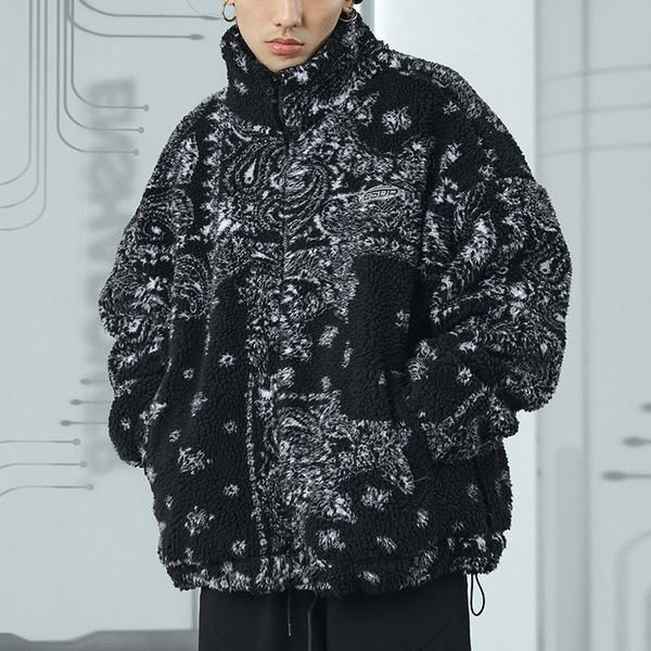 men's jackets enshadower 21 cashew flower dyed imitation lamb wool jacket stand collar loose warm fleece streetwear, Black;brown
men's jackets enshadower 21 cashew flower dyed imitation lamb wool jacket stand collar loose warm fleece streetwear, Black;brown