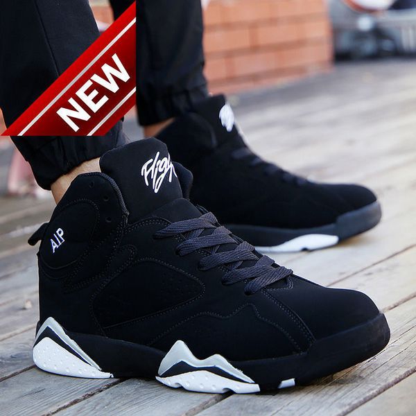autumn and winter men's high students' leisure aj sports basketball korean fashion plush cotton shoes, Black
autumn and winter men's high students' leisure aj sports basketball korean fashion plush cotton shoes, Black