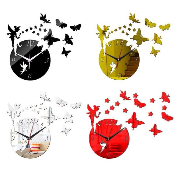 wall clocks 3d mirror effect clock fairy butterfly home decoration for living room kids bedroom modern design silent watch
wall clocks 3d mirror effect clock fairy butterfly home decoration for living room kids bedroom modern design silent watch