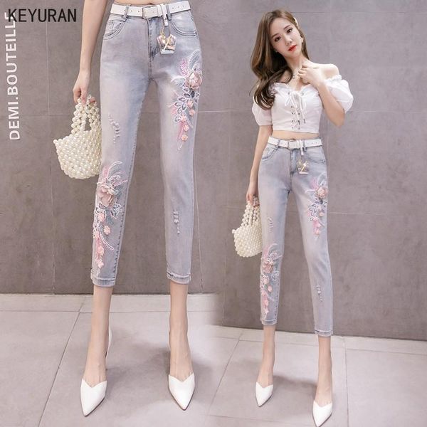 women's jeans high waist spring summer stretchy blue ripped embroidery woman denim pants trousers for women pencil skinny
women's jeans high waist spring summer stretchy blue ripped embroidery woman denim pants trousers for women pencil skinny