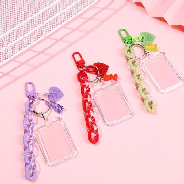 card holders case car key ring chain idol po holder acrylic name cover id protect, Brown;gray
card holders case car key ring chain idol po holder acrylic name cover id protect, Brown;gray