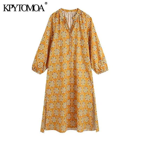 women chic fashion with buttons loose printed midi dress vintage long sleeve side split female dresses vestidos 210421, Black;gray
women chic fashion with buttons loose printed midi dress vintage long sleeve side split female dresses vestidos 210421, Black;gray