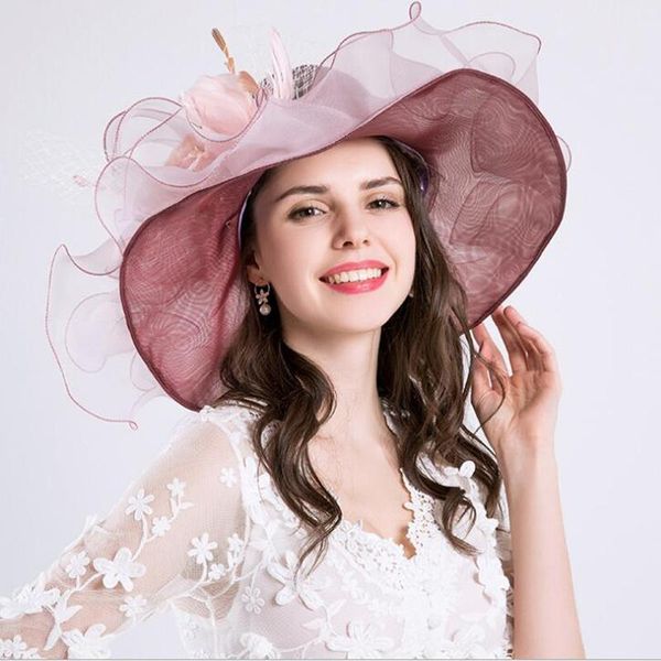fashion women floral mesh sun hat summer wide brim cap wedding party hats beach caps female h3, Blue;gray
fashion women floral mesh sun hat summer wide brim cap wedding party hats beach caps female h3, Blue;gray