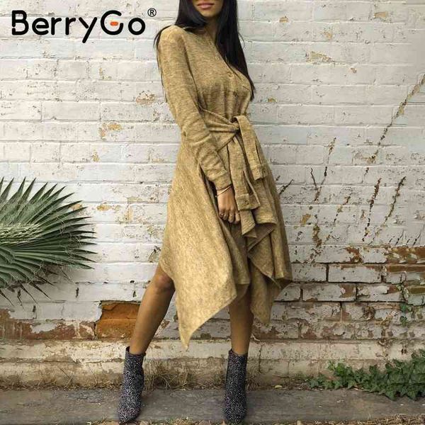berrygo casual asymmetrical shirt dress women high waist sashes female autumn midi dresses buttons office ladies winter vestidos 210513, Black;gray
berrygo casual asymmetrical shirt dress women high waist sashes female autumn midi dresses buttons office ladies winter vestidos 210513, Black;gray