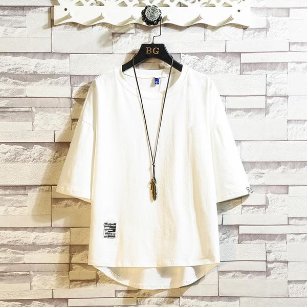 streetwear summer cotton t shirt men short sleeve casual mens shirts solid tee homme men's t-shirts, White;black
streetwear summer cotton t shirt men short sleeve casual mens shirts solid tee homme men's t-shirts, White;black