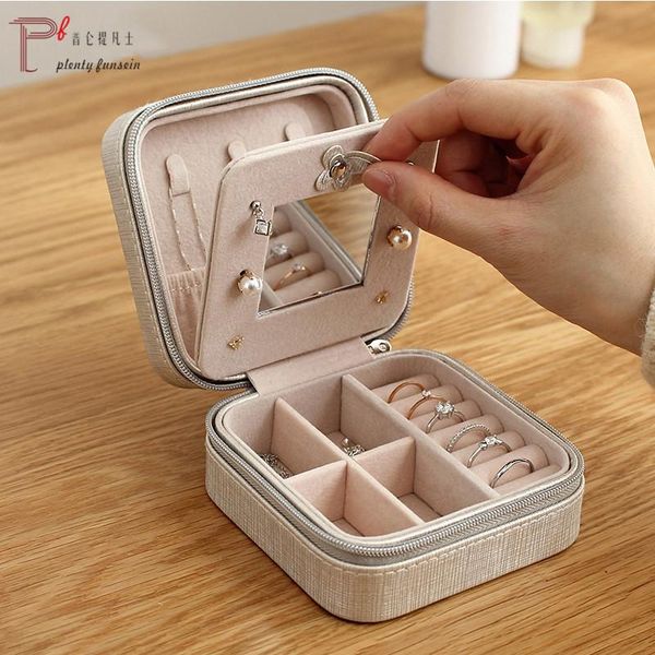 storage boxes & bins 1 pu leather portable mini jewelry case travel packing box makeup organizer cosmetic mirror earring ring necklace caske
storage boxes & bins 1 pu leather portable mini jewelry case travel packing box makeup organizer cosmetic mirror earring ring necklace caske
