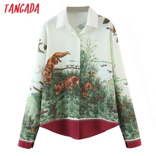 women retro oversized animal print blouse long sleeve chic female casual loose shirt sl603 210416, White
women retro oversized animal print blouse long sleeve chic female casual loose shirt sl603 210416, White