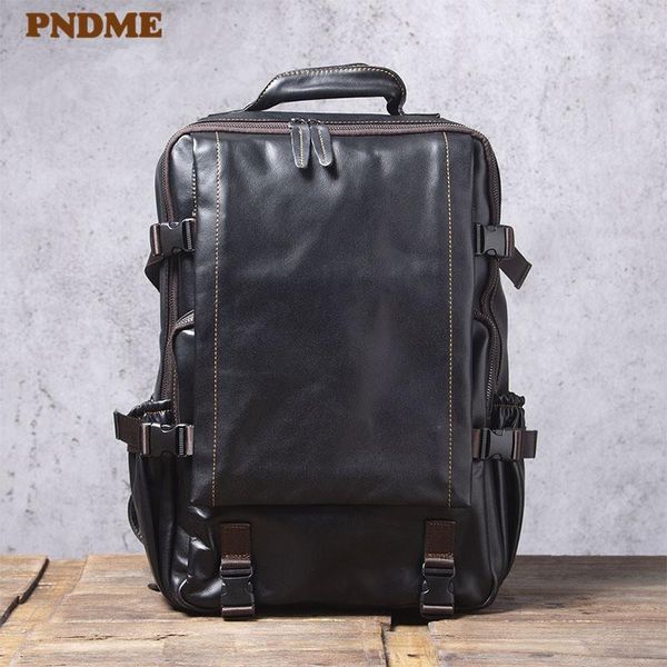 backpack pndme casual soft genuine leather men's black fashion natural real cowhide lapbookbag outdoor travel big bagpack
backpack pndme casual soft genuine leather men's black fashion natural real cowhide lapbookbag outdoor travel big bagpack