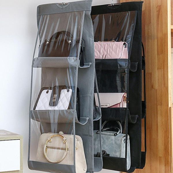 clothing & wardrobe storage 6 pocket hanging handbag organizer for closet transparent bag door wall clear sundry shoe with hanger pouch
clothing & wardrobe storage 6 pocket hanging handbag organizer for closet transparent bag door wall clear sundry shoe with hanger pouch