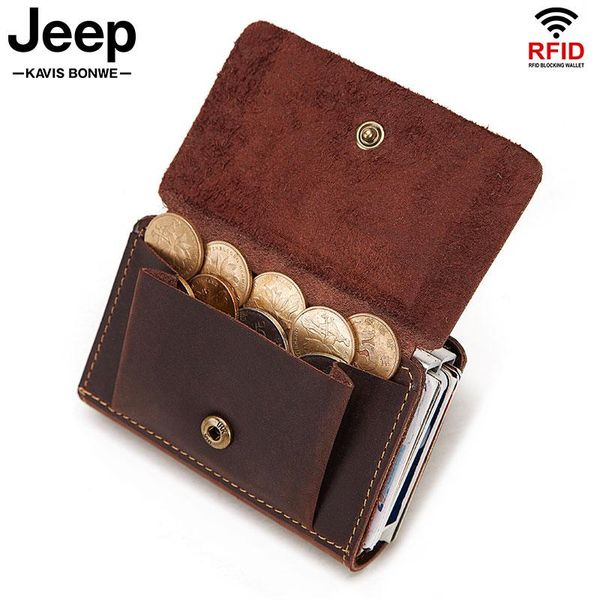 card holders brand holder wallet men rfid vintage aluminium bag crazy horse cow leather male bank cardholder mini coin perse, Brown;gray
card holders brand holder wallet men rfid vintage aluminium bag crazy horse cow leather male bank cardholder mini coin perse, Brown;gray
