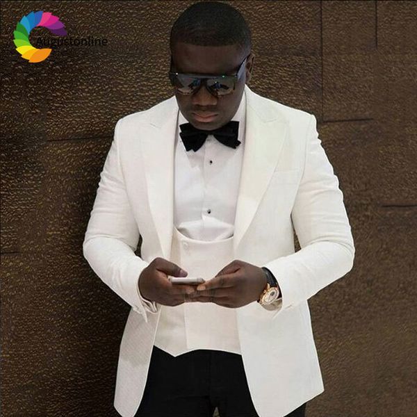 men's suits & blazers white men for wedding wide peaked lapel custom made groom tuxedos slim fit man 3piece jacket pants vest, White;black
men's suits & blazers white men for wedding wide peaked lapel custom made groom tuxedos slim fit man 3piece jacket pants vest, White;black