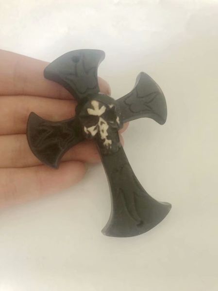 12 pcs men women's biker design pendant necklace imitation yak bone carved ancient symbol black cross skull gift, Silver
12 pcs men women's biker design pendant necklace imitation yak bone carved ancient symbol black cross skull gift, Silver