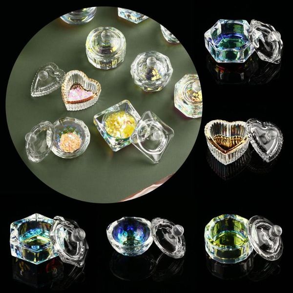 nail art equipment gift liquid powder bowl ornaments storage tappen dish with lid manicure tools rainbow crystal cup, Silver
nail art equipment gift liquid powder bowl ornaments storage tappen dish with lid manicure tools rainbow crystal cup, Silver