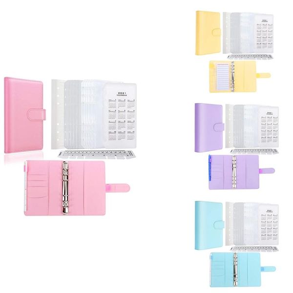 gift wrap pu leather notebook organizer sets 6-ring binder cover 40 sheets a6 filler paper for your passport tickets cards etc
gift wrap pu leather notebook organizer sets 6-ring binder cover 40 sheets a6 filler paper for your passport tickets cards etc