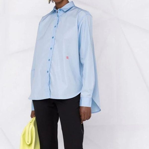 women's blouses & shirts 2021 embroideried logo long sleeve simple office wear blouse women's shirt turn-down cotton loose ladies, White
women's blouses & shirts 2021 embroideried logo long sleeve simple office wear blouse women's shirt turn-down cotton loose ladies, White