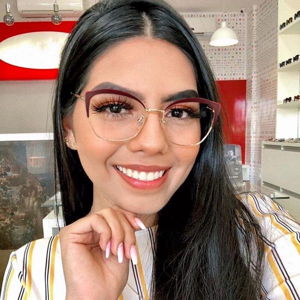 fashion sunglasses frames retro metal square glasses frame women trendy optical computer clear ladies cat eye eyeglasses feminino oculos, Black
fashion sunglasses frames retro metal square glasses frame women trendy optical computer clear ladies cat eye eyeglasses feminino oculos, Black