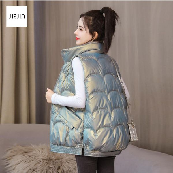 women's vests 2021 windproof warm waistcoat autumn winter cotton drawstring padded puffer sleeveless parkas jacket, Black;white
women's vests 2021 windproof warm waistcoat autumn winter cotton drawstring padded puffer sleeveless parkas jacket, Black;white