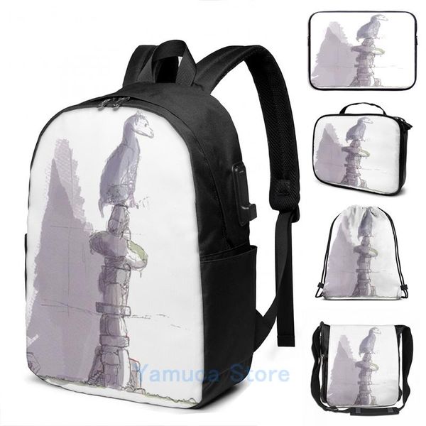 backpack graphic print the last guardian official art book sketch v2 usb charge men school bags women bag travel laptop
backpack graphic print the last guardian official art book sketch v2 usb charge men school bags women bag travel laptop