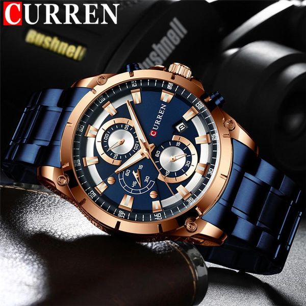 wristwatches curren man sport wristwatch waterproof chronograph men watch military army blue stainless steel male clock 836, Slivery;brown
wristwatches curren man sport wristwatch waterproof chronograph men watch military army blue stainless steel male clock 836, Slivery;brown