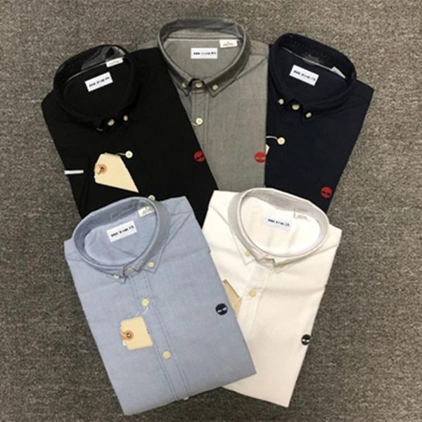 men's casual shirts homme timb tree 100% cotton thick camisa masculina men short sleeve dress fashion hombre, White;black
men's casual shirts homme timb tree 100% cotton thick camisa masculina men short sleeve dress fashion hombre, White;black