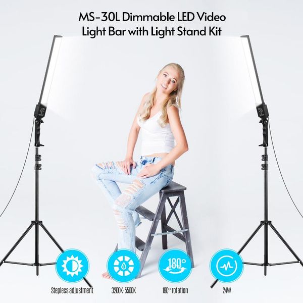 flash heads professional pography studio led lighting kit with 200-5500k bi-color dimmable video lamp bar strip light 2m stand
flash heads professional pography studio led lighting kit with 200-5500k bi-color dimmable video lamp bar strip light 2m stand