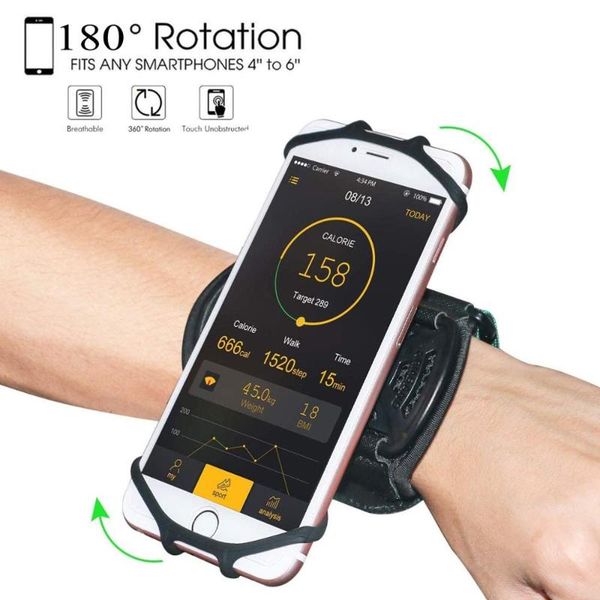 wristband phone holder 180°rotatable universal sports for running armband huawei hiking biking cell cases
wristband phone holder 180°rotatable universal sports for running armband huawei hiking biking cell cases