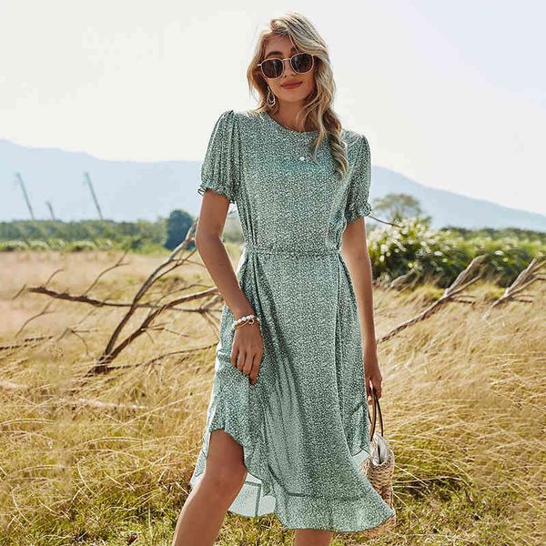 ladies fashion maxi ruffles print women beach dress casual o neck high waist lace up loose women summer dress female vestidos 210416, Black;gray
ladies fashion maxi ruffles print women beach dress casual o neck high waist lace up loose women summer dress female vestidos 210416, Black;gray