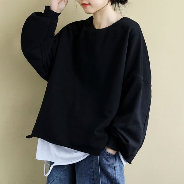 hoodie 2021 spring female fashions long sleeve fake pullovers of two casual cotton loose hoodies femme plus size v284, Black
hoodie 2021 spring female fashions long sleeve fake pullovers of two casual cotton loose hoodies femme plus size v284, Black