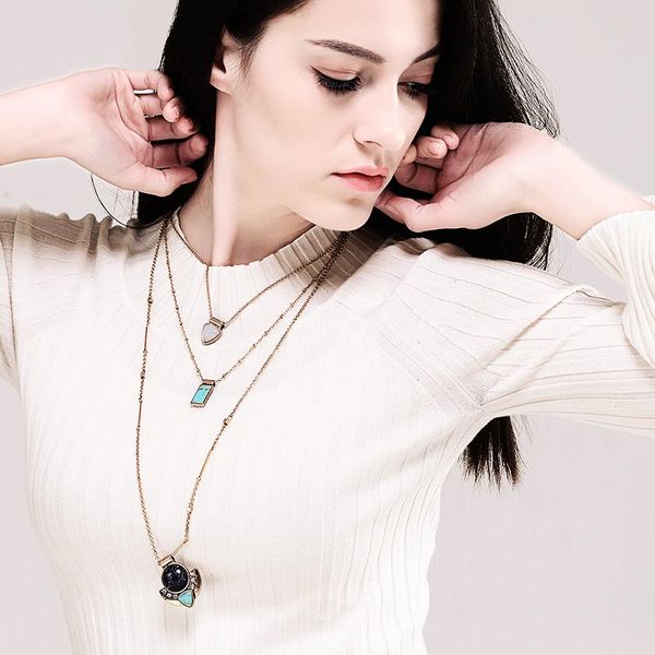 bulk price women elegant multi layer chain necklace trending synthetic stone alloy for gifts wholesale chains, Silver
bulk price women elegant multi layer chain necklace trending synthetic stone alloy for gifts wholesale chains, Silver
