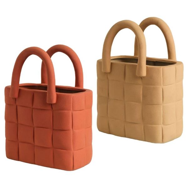 vases nordic creative hand bag ceramic vase flower basket living room arrangement home decor accessories art sculpture
vases nordic creative hand bag ceramic vase flower basket living room arrangement home decor accessories art sculpture
