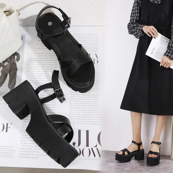 dress shoes women's sandals 2021 summer roman british college style single platform outdoor beach, Black
dress shoes women's sandals 2021 summer roman british college style single platform outdoor beach, Black