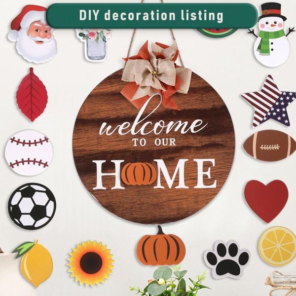 decorative flowers & wreaths welcome door sign wooden garlands production exquisite beautiful exchangeable home decor accessories
decorative flowers & wreaths welcome door sign wooden garlands production exquisite beautiful exchangeable home decor accessories