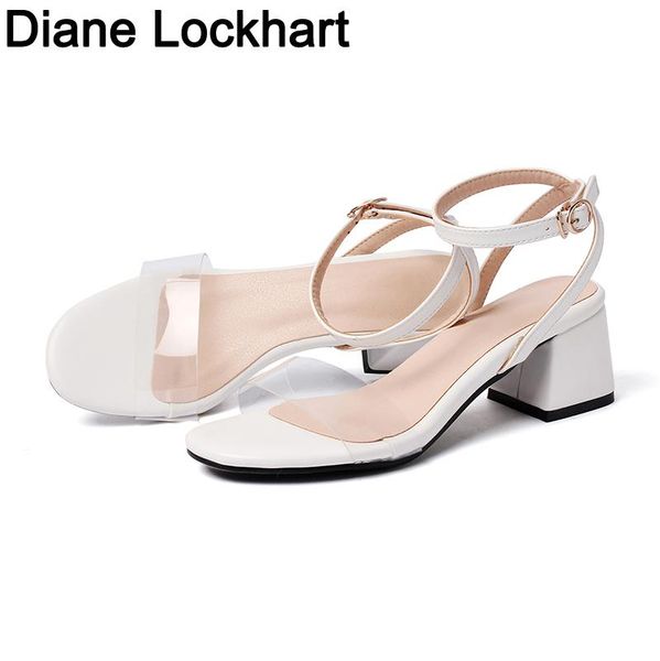 women ankle strap pvc sandals transparent band square heels ladies summer office work shoes zapatos mujer size 31 32 33 43, Black
women ankle strap pvc sandals transparent band square heels ladies summer office work shoes zapatos mujer size 31 32 33 43, Black