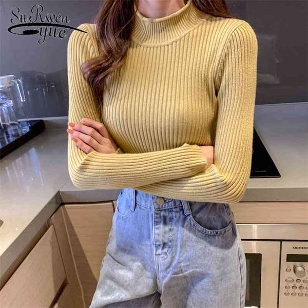 turtleneck autumn winter sweater women solid long sleeve korean style thicken wild slim pullover 8 colors knitwear 10990 210510, White;black
turtleneck autumn winter sweater women solid long sleeve korean style thicken wild slim pullover 8 colors knitwear 10990 210510, White;black