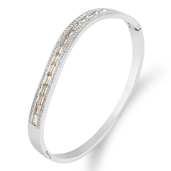 bangle design full rhinestones bracelet titanium steel bracelets with stones geometry sliver bangles for women jewelry wedding gift, Black
bangle design full rhinestones bracelet titanium steel bracelets with stones geometry sliver bangles for women jewelry wedding gift, Black