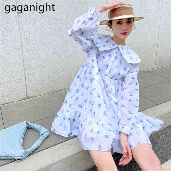 spring floral print vestidos puff sleeve peter pan collar white mini dresses sweet girls loose pleated robes 210601
spring floral print vestidos puff sleeve peter pan collar white mini dresses sweet girls loose pleated robes 210601