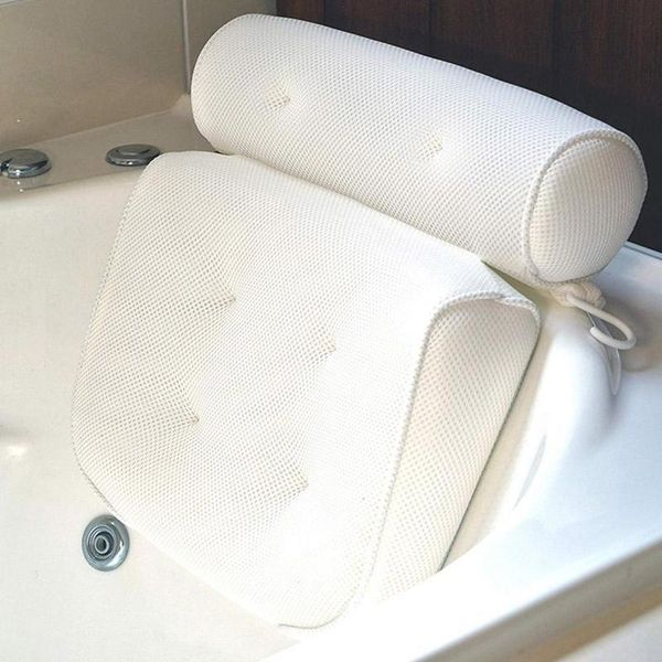 pillow breathable 3d mesh spa bath with suction cups neck and back support for home tub bathroom accessories
pillow breathable 3d mesh spa bath with suction cups neck and back support for home tub bathroom accessories