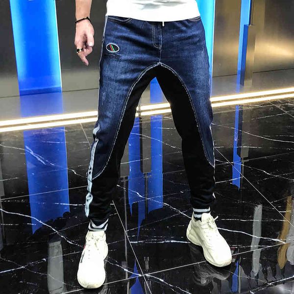 pant european station custom fashion fried male jeans man's fall mid waist pants, Black
pant european station custom fashion fried male jeans man's fall mid waist pants, Black