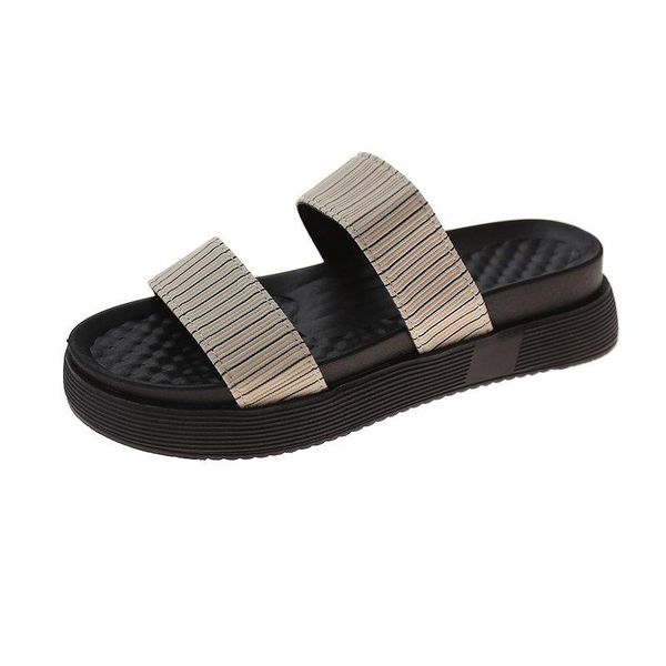 slippers 2021 summer women's fashion all-match one-word vamp casual simple open-toed outdoor, Black
slippers 2021 summer women's fashion all-match one-word vamp casual simple open-toed outdoor, Black