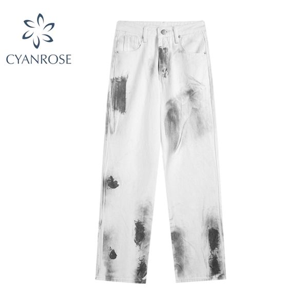 high waist women's jeans summer harajuku tie dye print loose fashion wide leg long pants straight baggy denim trouser 210922, Blue
high waist women's jeans summer harajuku tie dye print loose fashion wide leg long pants straight baggy denim trouser 210922, Blue