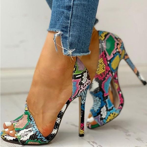 sandals 2021 ladies summer fashion solid color serpentine casual open toe super high heel fish head snake pumps, Black
sandals 2021 ladies summer fashion solid color serpentine casual open toe super high heel fish head snake pumps, Black