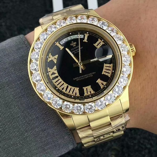 wristwatches lgxige big diamonds watch mens for men waterproof gold wrist fashion clock christmas gifts, Slivery;brown
wristwatches lgxige big diamonds watch mens for men waterproof gold wrist fashion clock christmas gifts, Slivery;brown