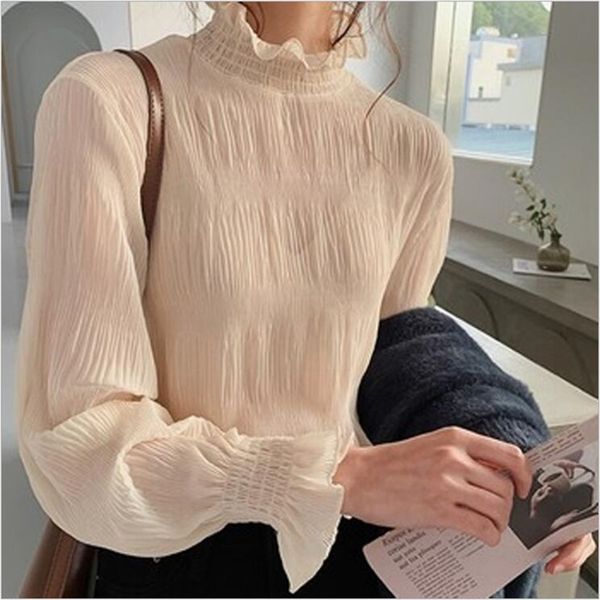 qooth women's loose blouse chiffoonsummer solid o-neck long sleeve blouses beach boho casual female blouse qt291 210518, White
qooth women's loose blouse chiffoonsummer solid o-neck long sleeve blouses beach boho casual female blouse qt291 210518, White