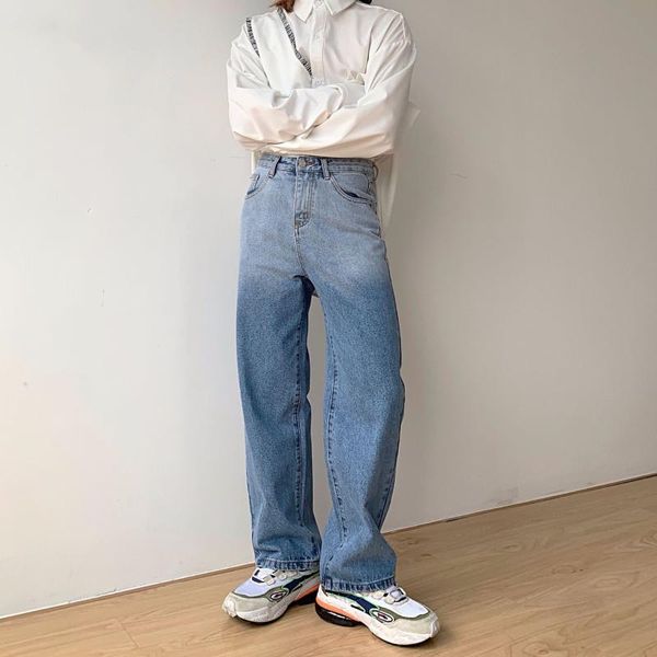 men's jeans gradient color baggy for men hip hop women boyfriend wide leg straight pants vintage denim clothing, Blue
men's jeans gradient color baggy for men hip hop women boyfriend wide leg straight pants vintage denim clothing, Blue
