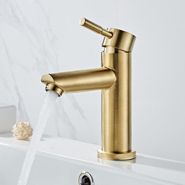 bathroom sink faucets liuyue basin brushed gold stainless steel single handle faucet deck mounted cold water mixer tap
bathroom sink faucets liuyue basin brushed gold stainless steel single handle faucet deck mounted cold water mixer tap