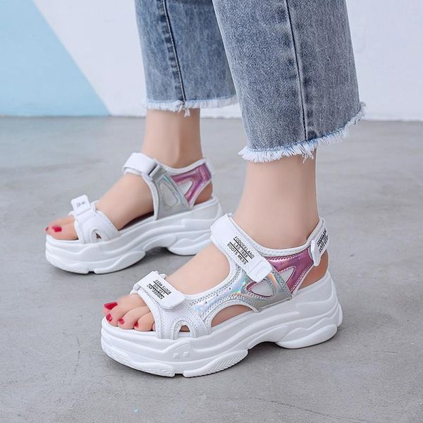dress shoes 5cm " height chunk sandals fashion woman wedge flat platform open toe summer casual women, Black
dress shoes 5cm " height chunk sandals fashion woman wedge flat platform open toe summer casual women, Black