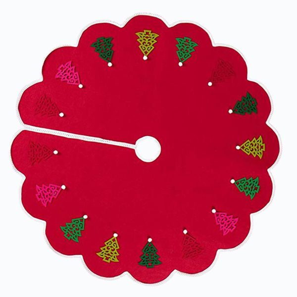 christmas decorations 48 inches tree skirt with diy small hanging ornaments and pompoms lace edge xmas
christmas decorations 48 inches tree skirt with diy small hanging ornaments and pompoms lace edge xmas